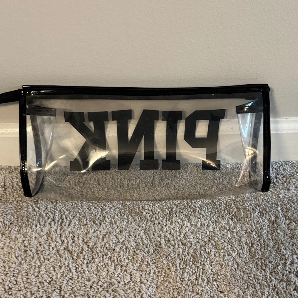 PINK Victoria's Secret Transparent Makeup Pouch